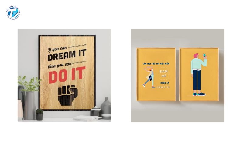 Chọn chất liệu tranh slogan phù hợp